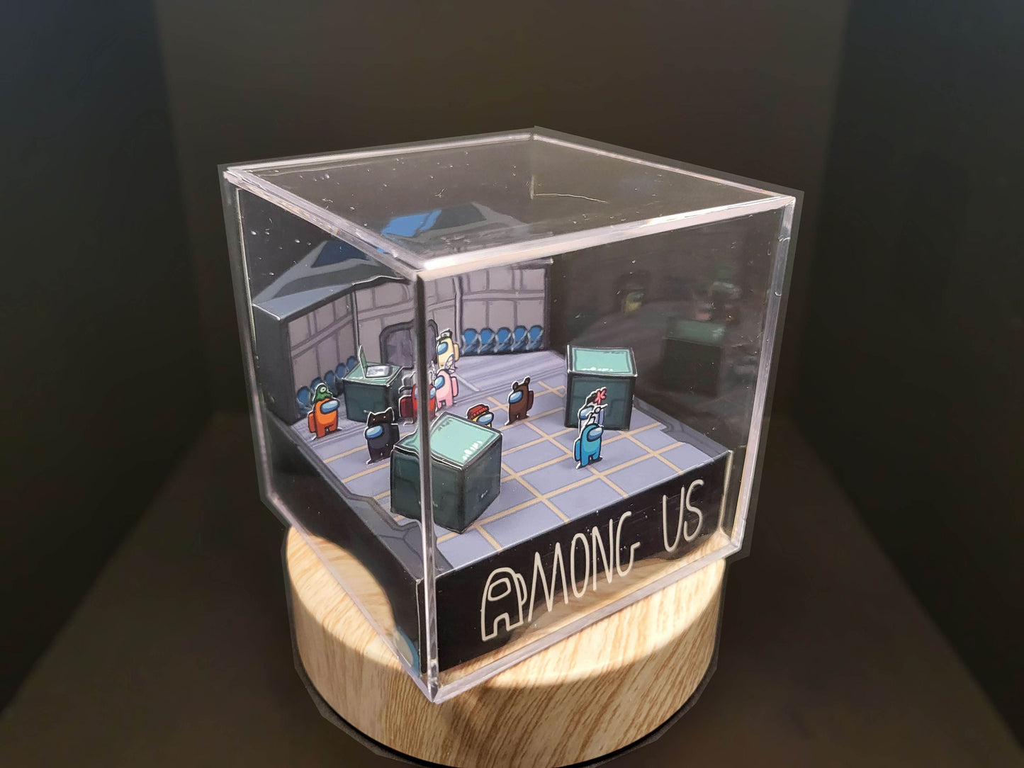 Among Us Diorama Cube Template