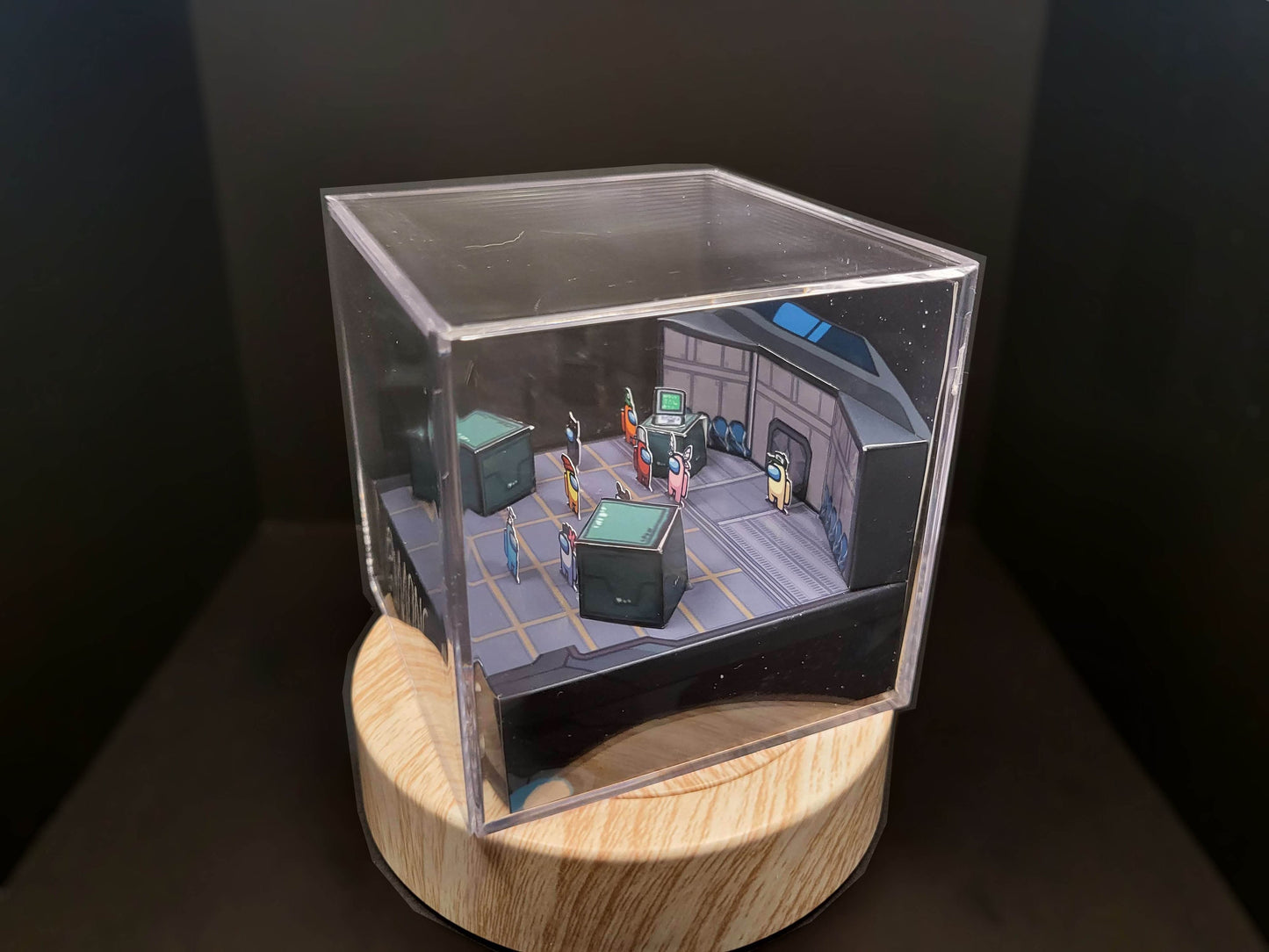 Among Us Diorama Cube Template