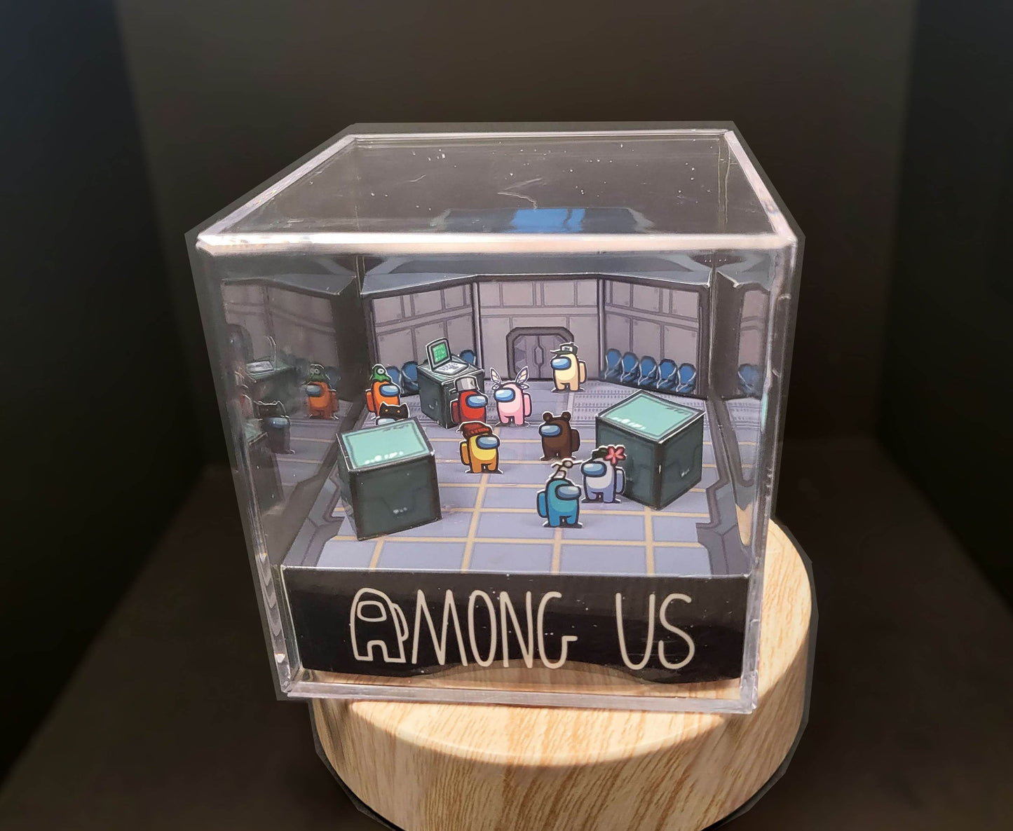 Among Us Diorama Cube Template