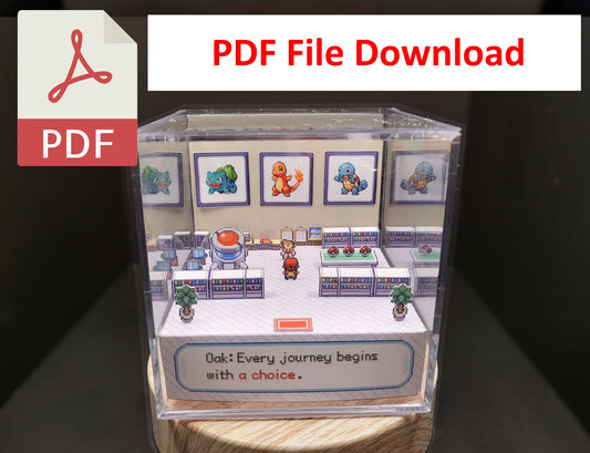 Pokemon Starters Diorama Template