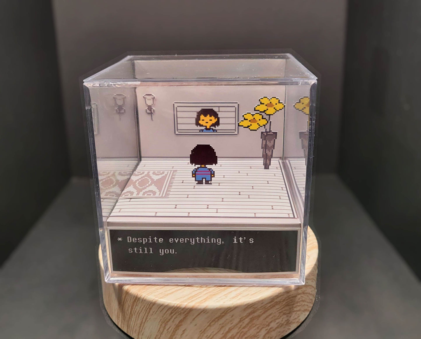 Undertale It's Still You Diorama Cube Template