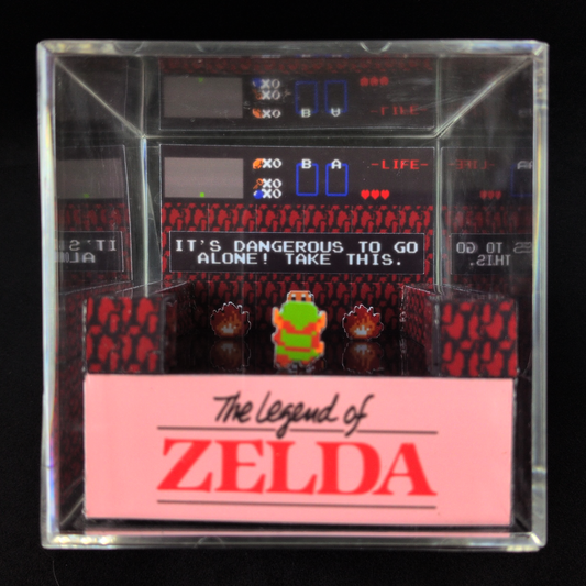Zelda Take This Retro Diorama Cube